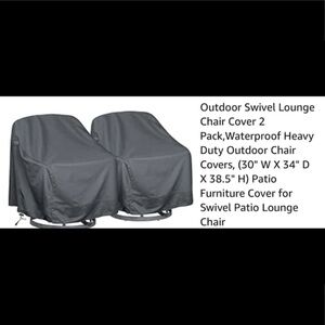 2 Waterproof Patio Chair Covers